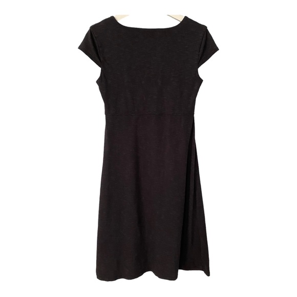Toad&Co Rosemarie Charcoal Heather Grey Pull-on Casual Cap Sleeves Dress S - Picture 7 of 11